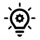 Bright Light Bulb with a Gear Inside