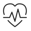 Heart With a Pulse Line Running Through It